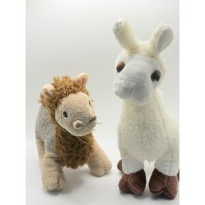 Ganz Webkinz Llama & Curley Camel Plush Stuffed Animals No Codes